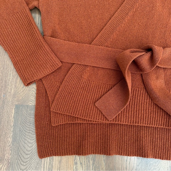 Cuyana | Sweaters | Cuyana Recycled Cashmere Soft Wrap Sweater In Ginger Size Medium | Poshmark